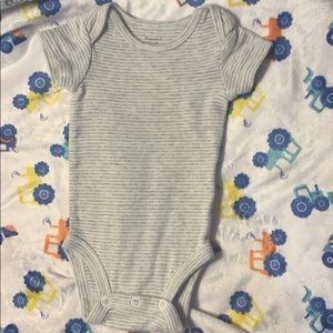 Newborn striped onesie